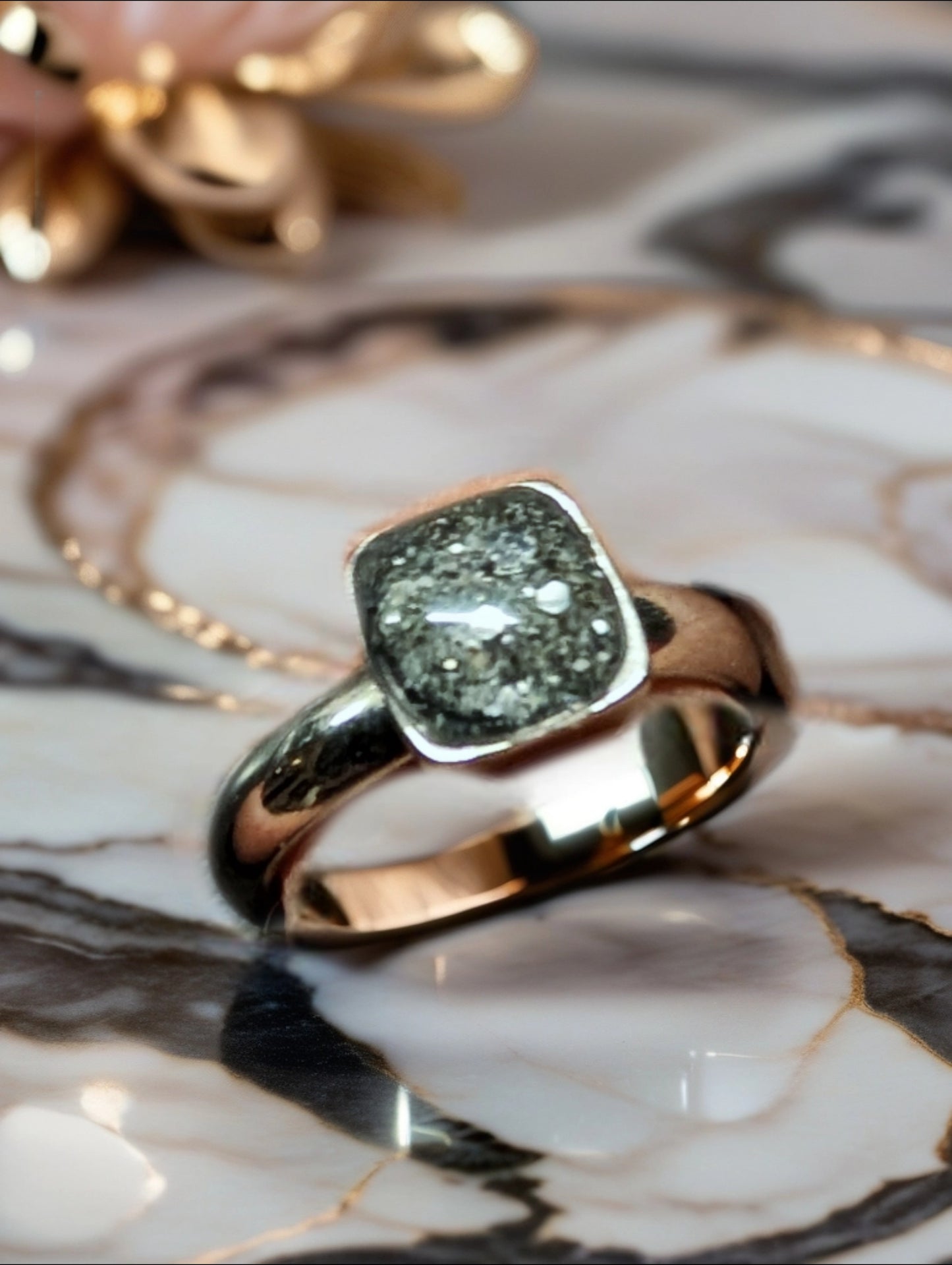 Erinnerungsring – Andenken mit Tierasche oder Fell