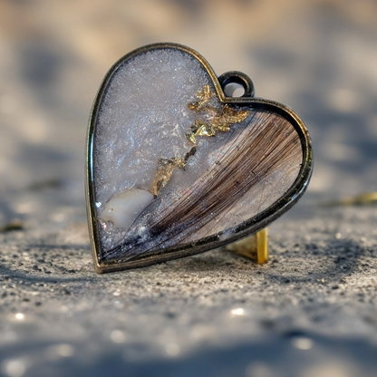 UV Harz Kettenanhänger mit Tierhaar, Asche, Zahn oder Blüten – Erinnerung