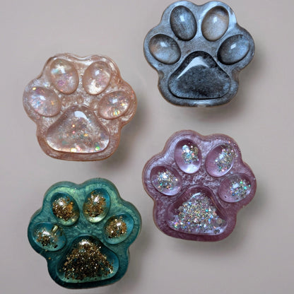 Epoxidharz Pfote Erinnerung mit Fellhaar oder Asche – personalisiert