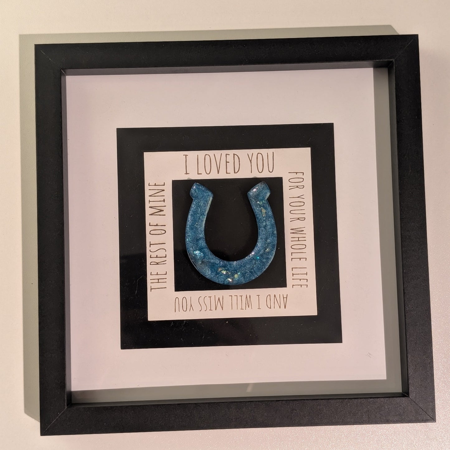 Hufeisen mit Schweifhaaren oder Asche