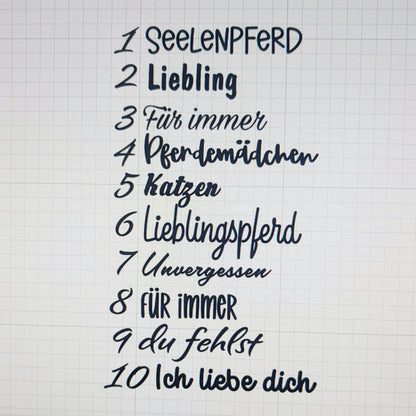 Epoxidharz Pfote Erinnerung mit Fell / Asche – personalisiert